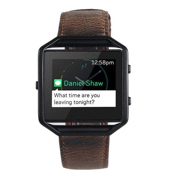 Hothot Super Design Retro leather Watch Bracelet Strap Band For Fitbit Blaze Smart Watch for your luxury Watch Feb24
