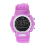 Watches Children Unisex Silicone Colorful Boys Girls Students Time Clock Electronic Digital LCD Wrist Sports Watch