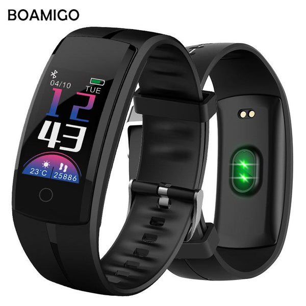 Smart Watches Men Sports Bracelet wristband OLED heart rate message reminder pedometer calorie bluetooth for IOS Android phone