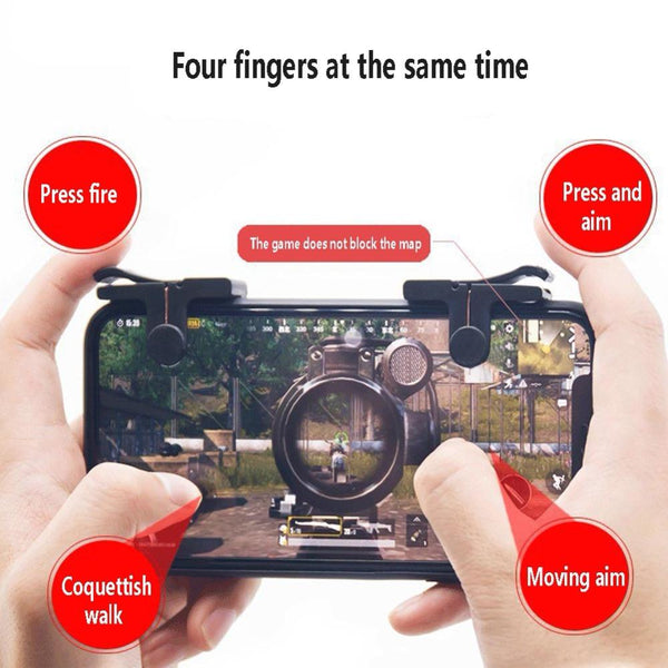 1 Pair C9 Mobile Phone Game Joysticks Game Controller Accessories Shooting Games for STG FPS TPS Game Button High Quality