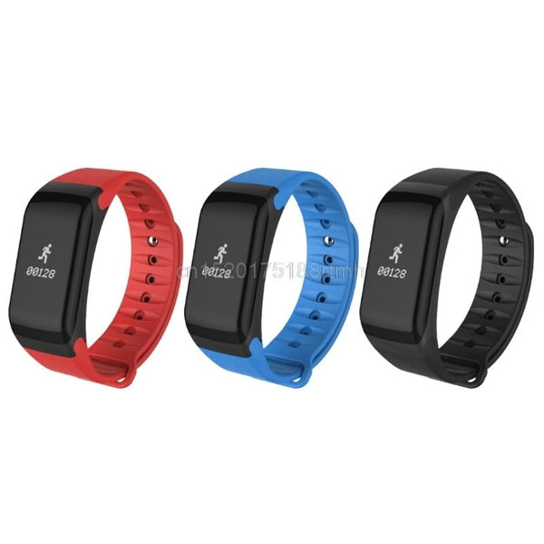 watch band F1 Bluetooth Blood Pressure Heart Rate Monitor Health band Silicone Bracelet Watch band