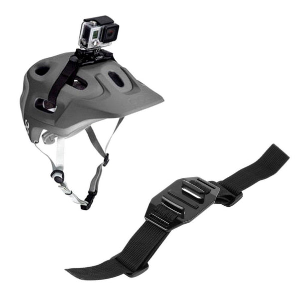 New Black Vented Adjustable Head Helmet Strap Belt Go Pro Mount Holder Adapter For Sport Gopro HD Hero 1 2 3 Camera Accessories