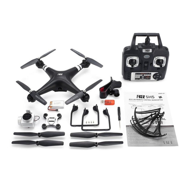 SH5H 2.4G FPV Drone RC Quadcopter with 1080P Wide Angle Wifi HD Camera Live Video Altitude Hold Headless Mode One Key Return