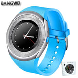 BANGWEI 2018 New WristWatch Bluetooth Smart Watch Men Sport Pedometer With SIM Camera Smartwatch For Android Smartphone Russia