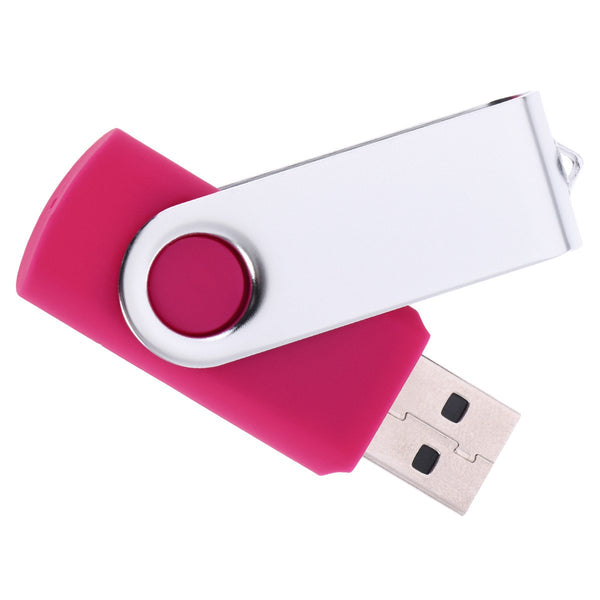 64MB USB 2.0 Flash Drive Swivel U Disk Durable Storage Disk (Pink)