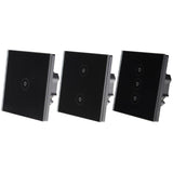 1/2/3 Gang Smart Remote Control Home WiFi APP Remote Control Light Lamp Touch Switch Wall Panel Compatible for ALEXA/Google Home