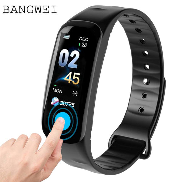 Men smart watches BANGWEI sport bracelet wristband bluetooth heart rate Sleep Monitor message reminder Call Vibration Reminder