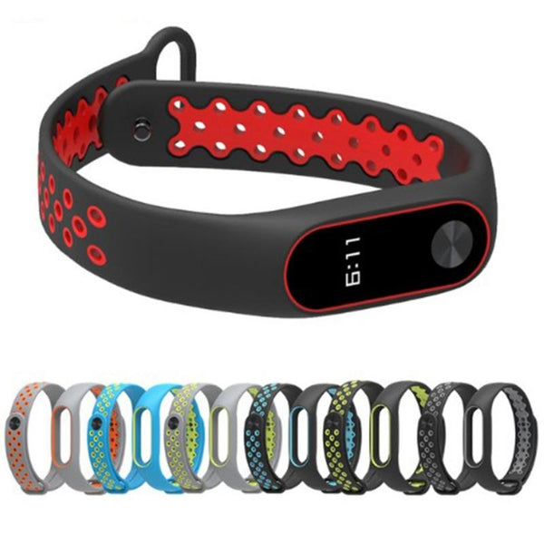 Silicone Bracelet Replacement Wristband Smart Watch Strap For Xiaomi Mi Band 2