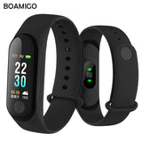 Bluetooth Smart Watch BOAMIGO Smartwatch For IOS Android Phone Unisex Smartband Call Remind Camera Calories Heartrate Wristband
