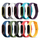 1Pcs 220mm Double Color Replacement Smart Bracelet Strap For Xiaomi Mi Band 2 Smart Watch Band Strap Wristband For Miband 2 Hot