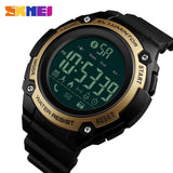 SKMEI Men Smart Sports Calorie Pedometer Watch Call Reminder Clock Distance Countdown 50M Waterproof Clock Relogio Masculino