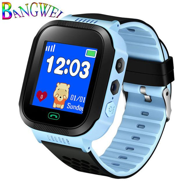 BANGWEI Children Positioning Watch Child Smart anti-lost wristWatch LBS tracker SOS call smartwatch for IOS Android smartphone