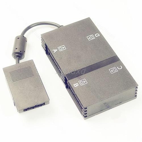 4 Player Multitap For Sony PlayStation 2 PS2 PXII Black Z09 Drop ship
