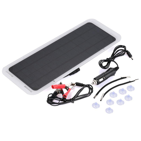 Solar Panel External Battery Charger Ultra Slim Tablet Trickle Power Bank 5.4W 18V Automobile Mobile Phone