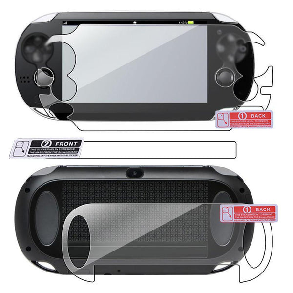 HD Screen Protector Film Game Player Screen Protection Pad Front and Back Film for Sony PS Vita PSV