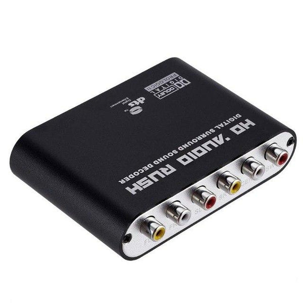 UK Plug SPDIF Coaxial DTS AC3 5.1 Audio DTS/AC-3 to 5.1 Analog Converter Adapter RCA output with USB Power Cable