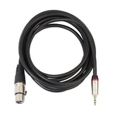 3Pin XLR Female to 3.5mm Male Audio Connecting Extension Cable Wire Metal Connector Cord for Microphone