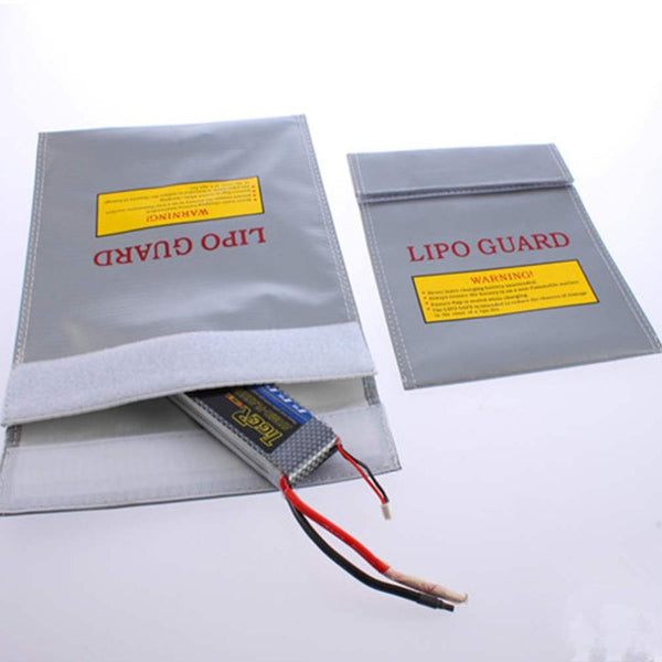 1Pc Silver RC LiPo Battery Safety Bag Safe Guard Charge Sack 180 X230 mm  Free Shipping Wholesale