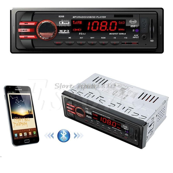 DC 12V Car SD USB 1 DIN Bluetooth Audio Receiver In-Dash FM Aux MP3 Stereo Radio -R179 Drop Shipping