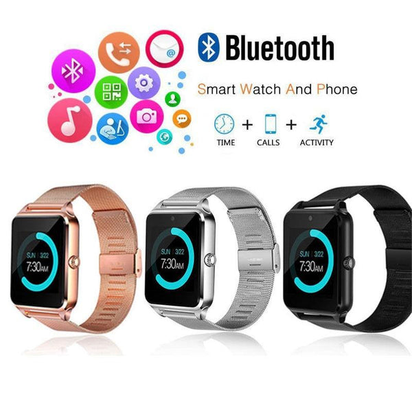 Z60 Smart Watch Bluetooth Android Phone Call 2G Gsm Sim Tf Card Camera Watch
