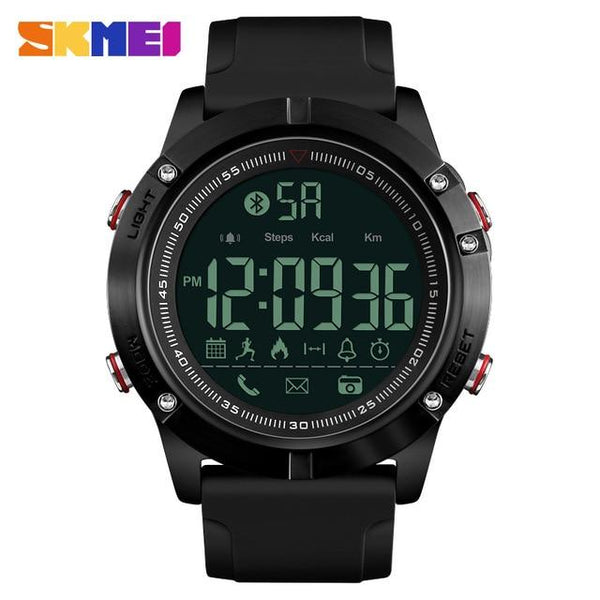 SKMEI Smart Watch Men Bluetooth Sports Waterproof Digital Watch Calories Pedometer Multifunction Reminder Relogio Masculino 1425