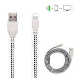 1m Braided USB 8Pin Lightning Data Sync Charger Charging Cable Cord For iOS10.2