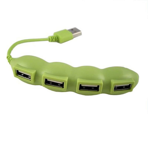 Beans Shape 4 Port High Speed USB 2.0 Splitter Adapter