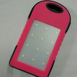 Outdoor Portable Dual USB Solar Power Bank Cases DIY Kit with LED Light