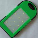 Outdoor Portable Dual USB Solar Power Bank Cases DIY Kit with LED Light