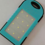 Outdoor Portable Dual USB Solar Power Bank Cases DIY Kit with LED Light
