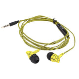 3.5mm In Ear Stereo Headset Super Bass Sports Crack Earphone Earbuds Yellow