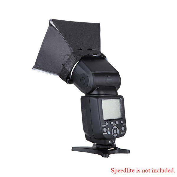 Portable Photography Flash Diffuser Mini Softbox Kit for Canon EOS Nikon Olympus Pentax Sony Sigma DSLR Speedlite Flash