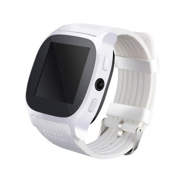 T8 Smart Watch Heart Rate Sleep Monitor Pedometer Sedentary Smart Wristband with Camera Touch Screen Sim Card Slot