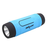 Bluetooth Flashlight Speaker Outdoor LED Torchlight Power Bank Charger FM TF