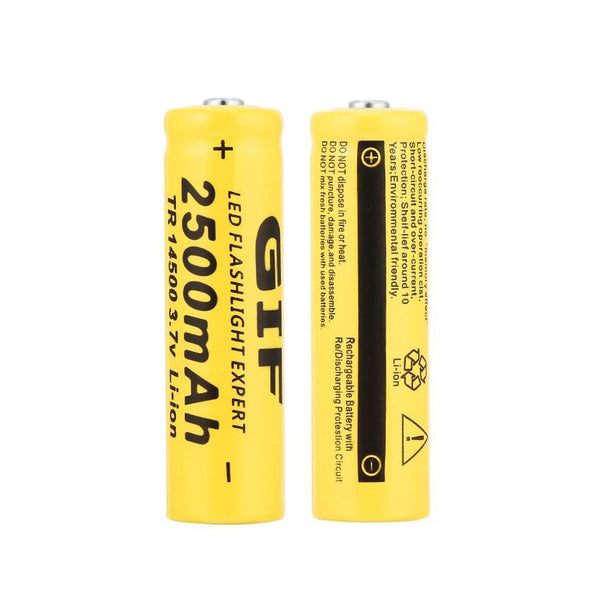 GIF TR 14500 3.7V 2500mAh Rechargeable Li-ion Battery For LED Flashlight