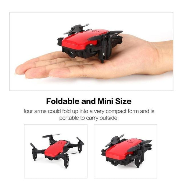 720p RC Quadcopter Drone with Camera Mini Pocket Foldable RC Drone FPV Selfie Real-time Altitude Hold Headless Mode 3D Flip Wifi