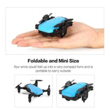 720p RC Quadcopter Drone with Camera Mini Pocket Foldable RC Drone FPV Selfie Real-time Altitude Hold Headless Mode 3D Flip Wifi