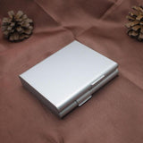 Aluminum Pocket Cigarette Cigarette Case For 20 Cigarettes Holder Flip Open Storage Cigarette Case Container Mens Gifts