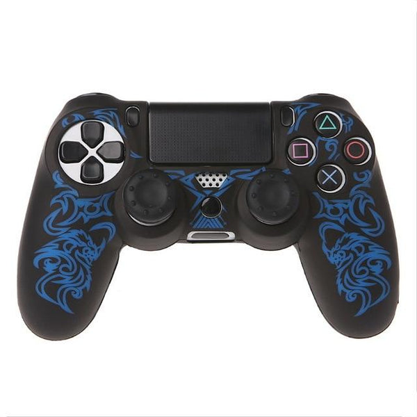 Dragon Silicone Gamepad Cover Sleeve Case With 2 Joystick Cap For PS4 Controller