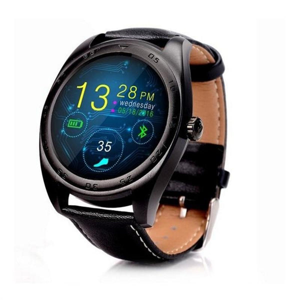 K89 Round Heart Rate Sleep Monitor Smart Watch Find Phone Anti-lost Pedometer Sedentary Remind Gesture Smart Wristband (Black)