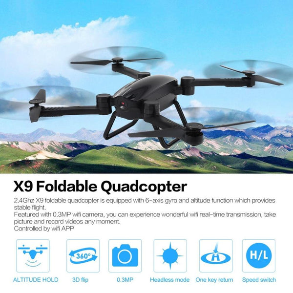 0.3MP Wifi Camera HD Wifi FPV Camera 2.4G RC Quadcopter Drone with APP Remote Control Quadcopter RC Drone dropshipping