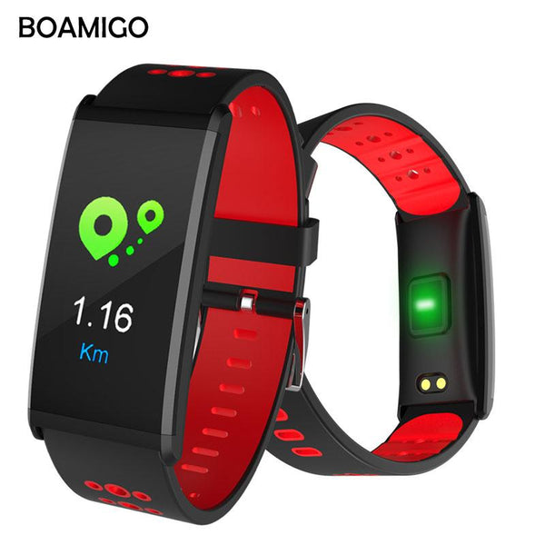 Smart Watch BOAMIGO Brand Smart Wristband bracelet men Call Message Reminder Pedometer Calorie Bluetooth Alarm For IOS Android