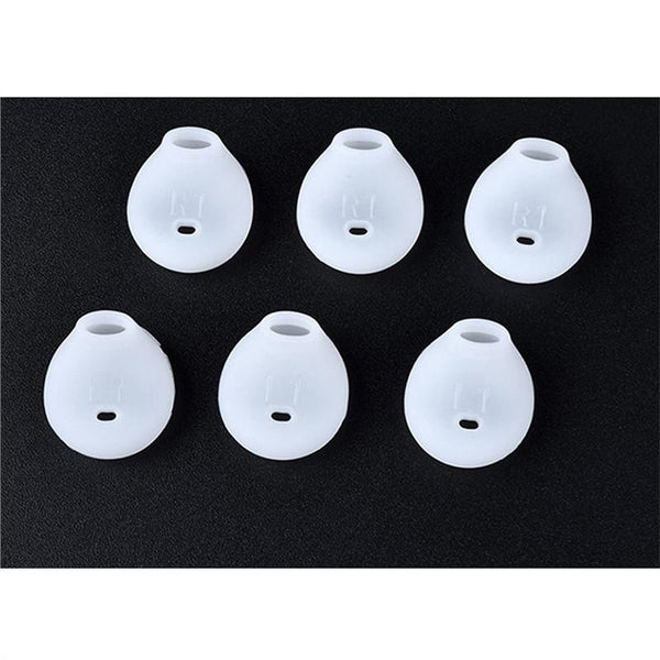 10 Pairs Silicone Replacement Ear Buds Tips Earphone Protective Cover Earbuds Soft Caps for Samsung GALAXY S6 Edge (White)