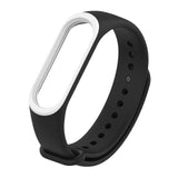 LEMFO Smart Band Accessories For Xiaomi Mi Band 3 Strap Wristband Silicone Double Color Sport Soft Fitness Bracelet Replacement