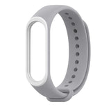 LEMFO Smart Band Accessories For Xiaomi Mi Band 3 Strap Wristband Silicone Double Color Sport Soft Fitness Bracelet Replacement