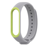 LEMFO Smart Band Accessories For Xiaomi Mi Band 3 Strap Wristband Silicone Double Color Sport Soft Fitness Bracelet Replacement