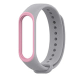 LEMFO Smart Band Accessories For Xiaomi Mi Band 3 Strap Wristband Silicone Double Color Sport Soft Fitness Bracelet Replacement