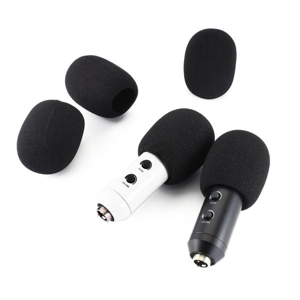 5pcs Headset Replacement Foam Microphone Cover Mic Cover Windshield Headset Wind Shield Pop Filter Mic Cover Foam