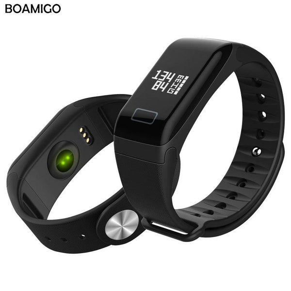 Bluetooth Smart Watch Bracelet Wristband BOAMIGO Sleep Tracker Smart Bracelet Heart Rate Monitor Waterproof Sport Smart Watch