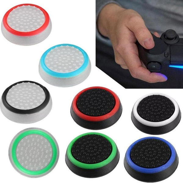 Rubber Silicone Thumb Stick Grips Cap Cover Case Skin Joystick Grips for PS4 / PS4 Slim Wireless Controller